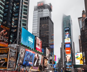 Big City with Big billboards that could send out Mass Notification Messages.