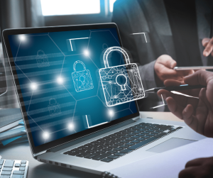 Computer That Is Secure From Cyber Threats And Data Breaches.