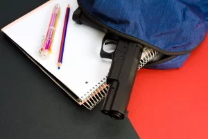 Firearm in backpack from school mass shooting