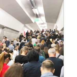 Stampede of People caused from a emergency panic and lack of communication.