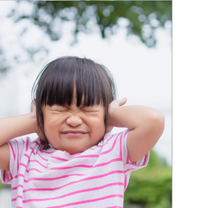 Girl with sensory processing disorder not able to hear life saving alerts during a emergency.