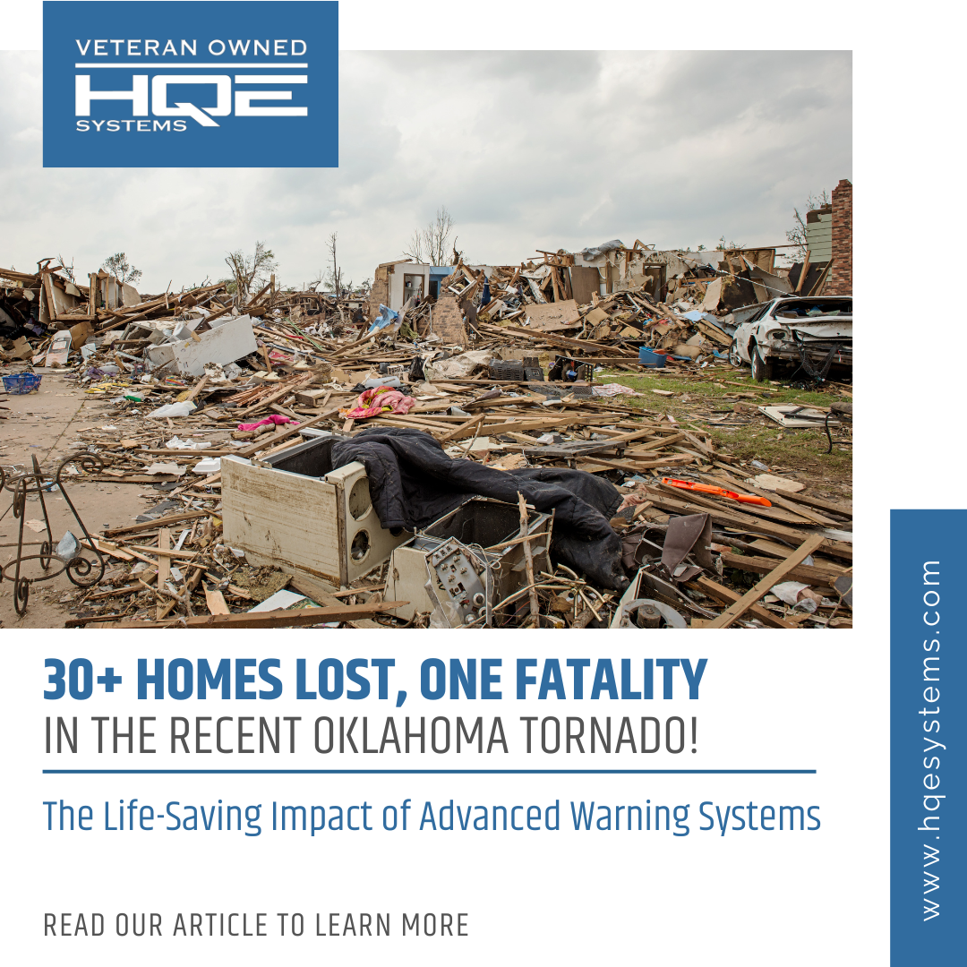 Tornado in Oklahoma destroys over 30 houses and leave one person dead.