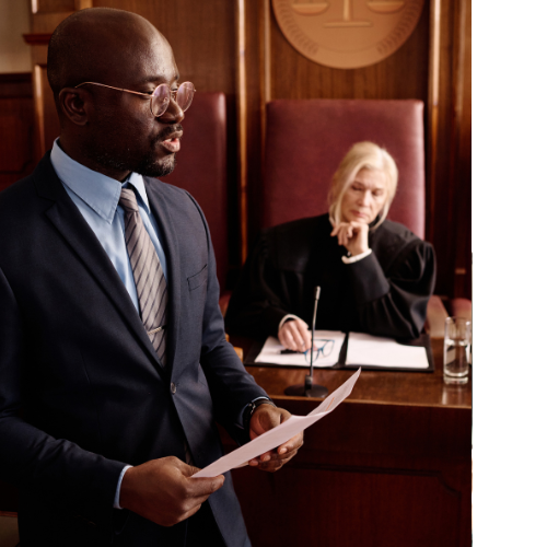 Lawsuit case from worker at security company who didn't get his mandatory break.