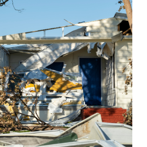 Destroyed Home from Tornado that caused fatalities and injuries and left the power out